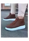 Wagoon WG032 Taba Bağcıklı Sneakers  Yarım Bilek Bot