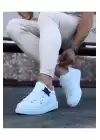 Wagoon WG033 Beyaz Erkek Yüksek Taban  Ayakkabı