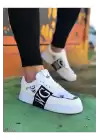 Wagoon WG202 Beyaz Siyah Erkek Günlük Ayakkabı