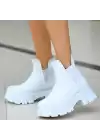 Jati Beyaz Cilt Dolgu Topuk Bot