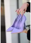 Jirda Lila Cilt Stiletto Ayakkabı