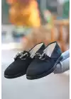 Celio Siyah Süet Babet Ayakkabı