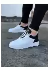 WG022 Beyaz Siyah Erkek Casual Ayakkabı