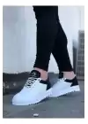 WG022 Beyaz Siyah Erkek Casual Ayakkabı