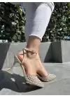 Jayla Nude Cilt Şeffaf Topuklu Ayakkabı