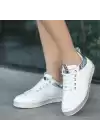Jeja Beyaz Rugan Bağcıklı Spor Ayakkabı
