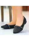 Lille Siyah Cilt Babet Ayakkabı