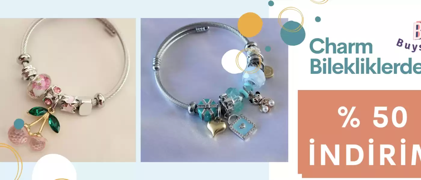 Charm Bilekliklerde - %50 İNDİRİM