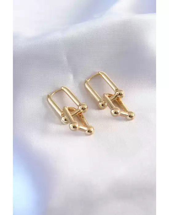 316l Çelik Gold Renk Tiffany Kadın Küpe