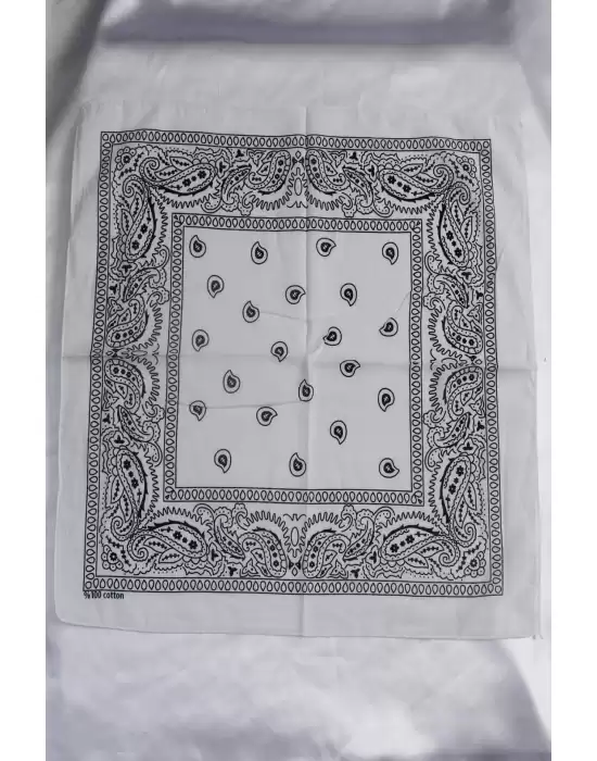 Beyaz Renk Bandana