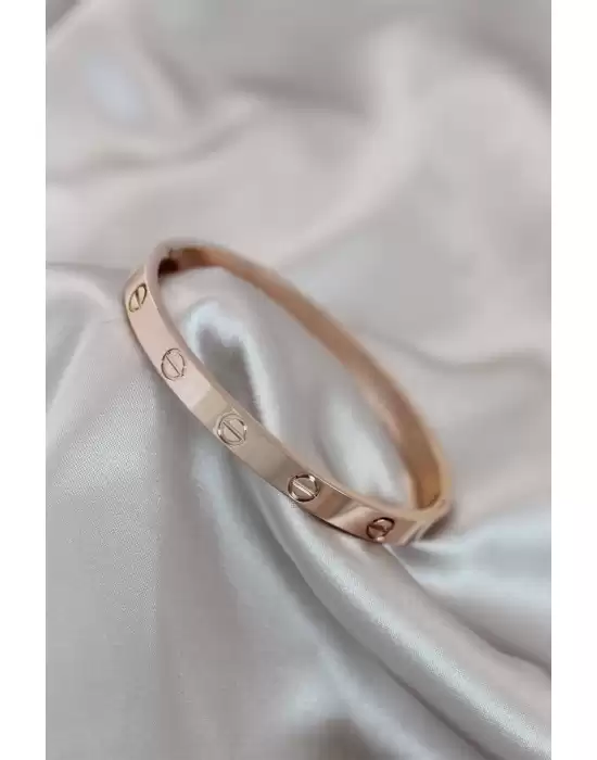Çelik Rose Renk Cartier Bileklik