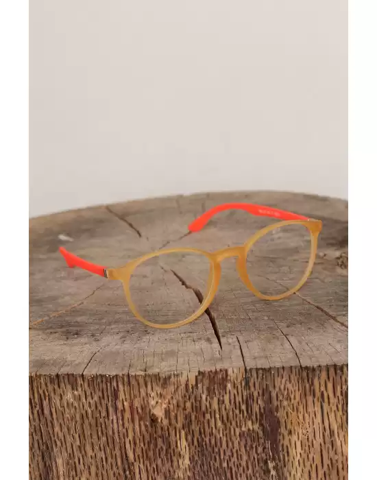 Sarı Renk Oval Turuncu Renk Bayan Gözlük