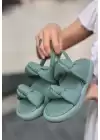 Ecet Mint Yeşili Cilt Sandalet