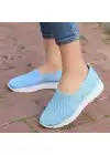 Toly Bebe Mavisi Triko Babet Ayakkabı