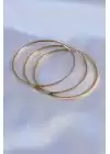 316l Çelik Gold Renk Ajda Model Kadın 65 Mm Bilezik