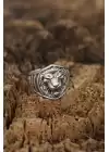 Ayarlamalı Aslan Tasarımlı Erkek Yüzük