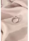 Ayarlamalı Gümüş Renk Metal Sarılan Eller Model Kadın Yüzük