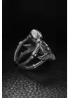Ayarlanabilir Kurukafa Kemik Model Erkek Yüzük