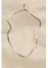 Çelik Silver Renk 45 Cm İtalyan Zincir Model Kadın Kolye