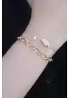 Gold Renk 2li Zincir Model Balık Figür Kadın Bileklik