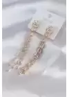 Gold Renk 3lü Sallantı Model Kadın Küpe