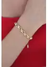 Gold Renk Çelik Zincir Kadın Bileklik