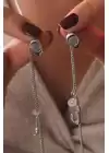 Gümüş Renk Kalp Mıknatıslı Kablosuz Kulaklık Tutucu Kolye