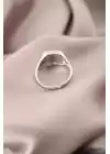 Gümüş Renk Metal Zirkon Taşlı Kadın Yüzük