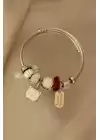 Kedi Tasarımlı Charm Bilezik