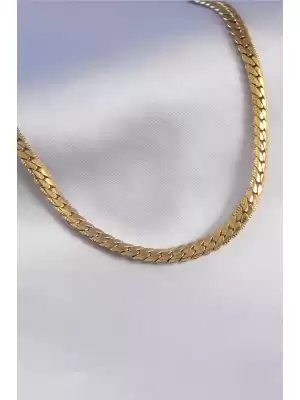 316l Çelik Gold Renk Kadın Kolye