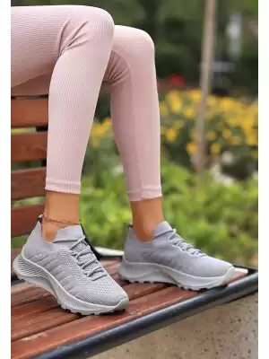 Kyat Gri Triko Spor Ayakkabı