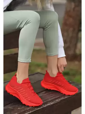 Kyat Kırmızı Triko Spor Ayakkabı