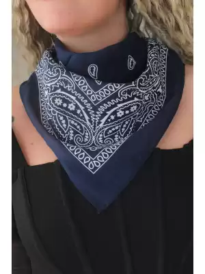 Lacivert Renk Bandana