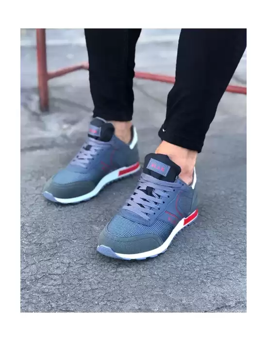 Wagoon WG014 Gri Erkek Spor Ayakkabı