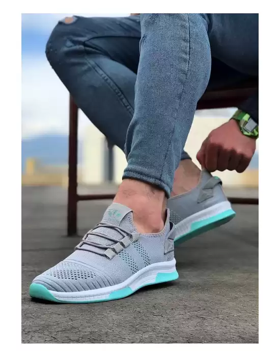 Wagoon WG101 Gri Yesil Erkek Spor Ayakkabı