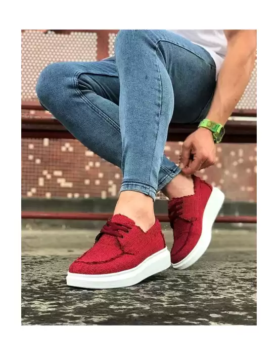 Wagoon WG503 Bordo Erkek Günlük Ayakkabı