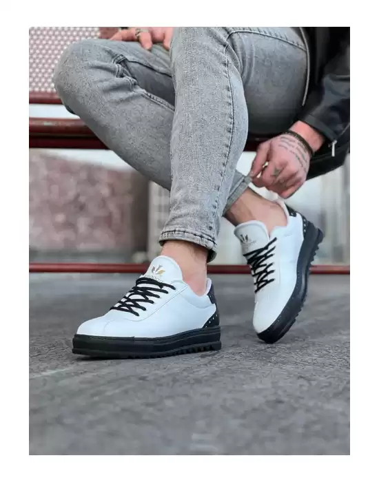 WG021 Beyaz Kömür Erkek Casual Ayakkabı