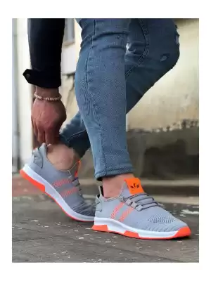 Wagoon WG101 Gri Turuncu Erkek Spor Ayakkabı