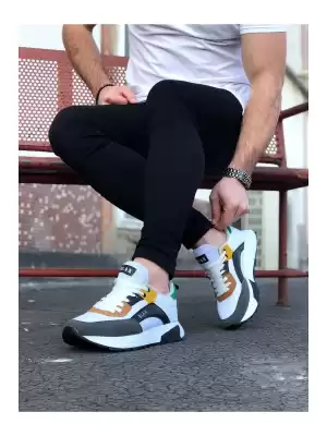 Wagoon WG204 Beyaz Füme Erkek Spor Ayakkabı