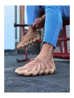 Wagoon WG300 Taba Triko Sargı Taban Casual Erkek Ayakkabı