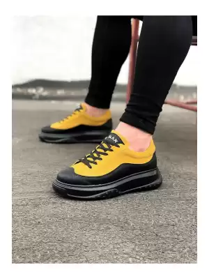 Wagoon WG507 Kömür Sarı Erkek Ayakkabı