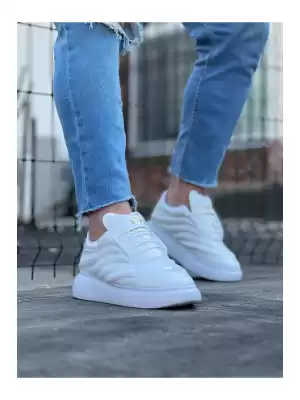 Wg094 Beyaz Rugan Erkek Casual Ayakkabı