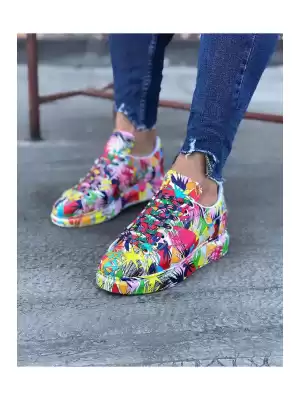 Wg501 Çok Boyalı Erkek Casual Ayakkabı