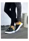 Wagoon WG030 Siyah Sarı Kalın Taban Casual Erkek Ayakkabı