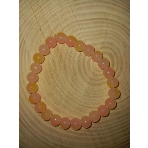 Açık Pembe/Ten Rengi Cam Bileklik