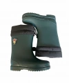 Konçlu Peluşlu Emojili Erkek Çocuk Yağmur Çizmesi 26-35 Yeşil