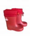 Konçlu Peluşlu Emojili Kız Çocuk Yağmur Çizmesi 26-35 Kırmızı