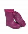 Konçlu Peluşlu Emojili Kız Çocuk Yağmur Çizmesi 26-35 Fuşya