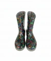 Bahçe ve Yağmur Çiçek Desenli Kadın Çizmesi 36-40 Yeşil