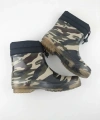 Konçlu Peluşlu Unisex Potin Yağmur Botu 36-40 Askeri Kamuflaj
